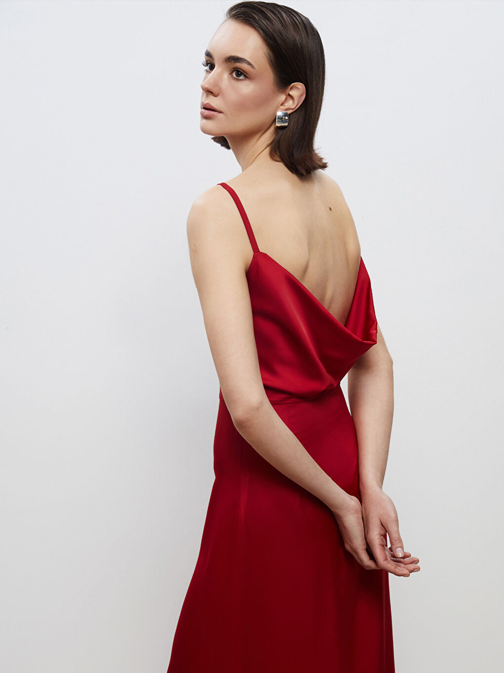 Woman BORDEAUX Evening Dress -S5PS87Z8-CZT