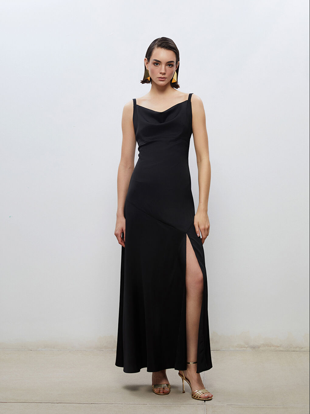 فستان سهرة أسود امرأة -S5PS88Z8-CVL