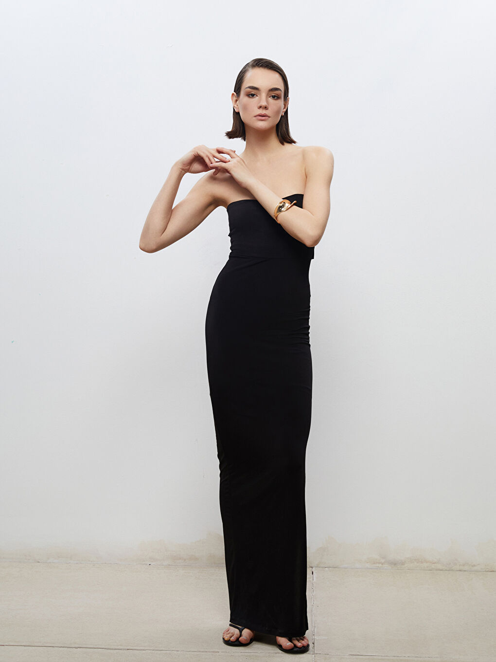 فستان سهرة أسود امرأة -S5PS93Z8-CVL