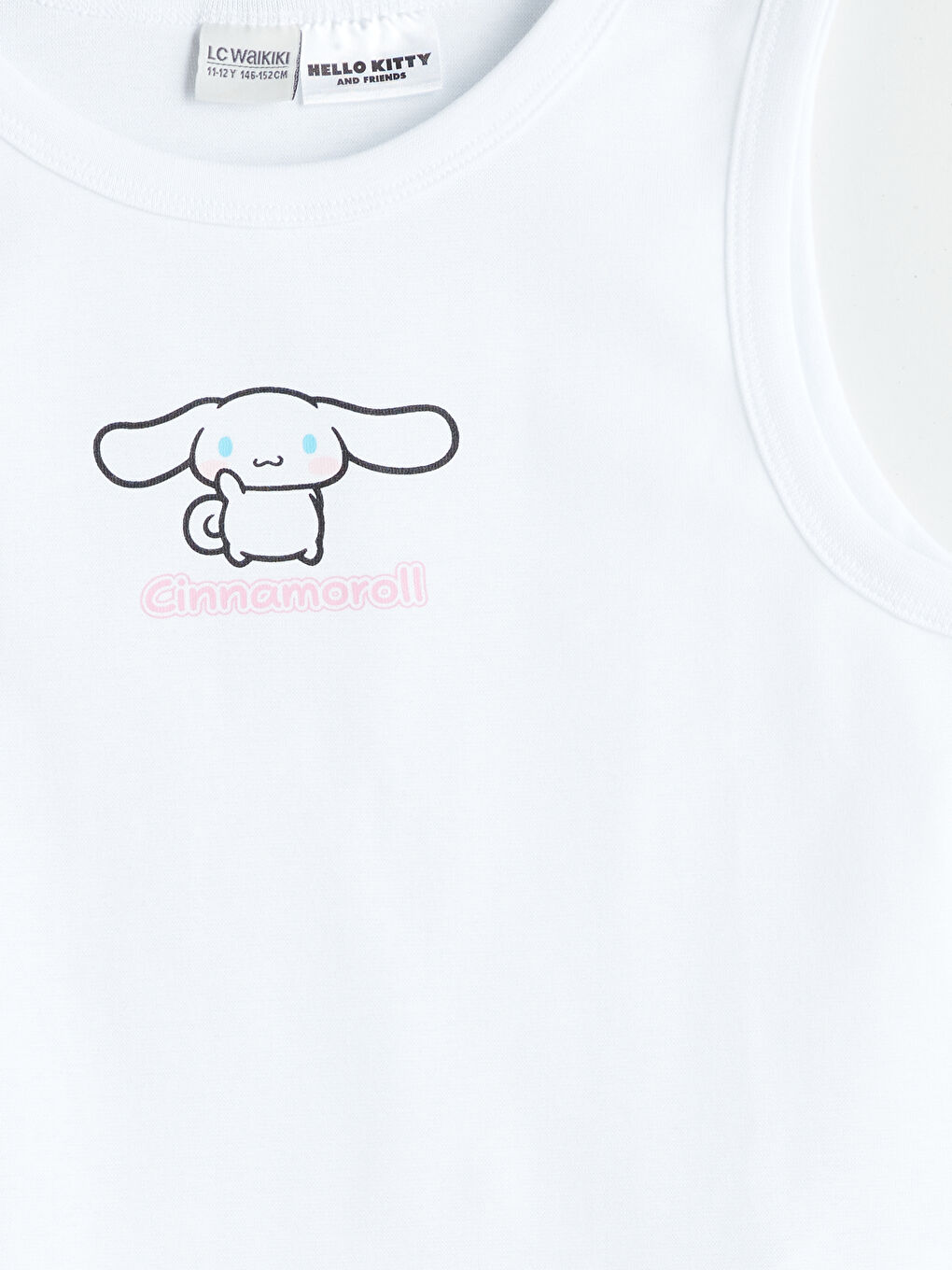 Beyaz Cinnamoroll Baskılı Kız Çocuk Atlet-2