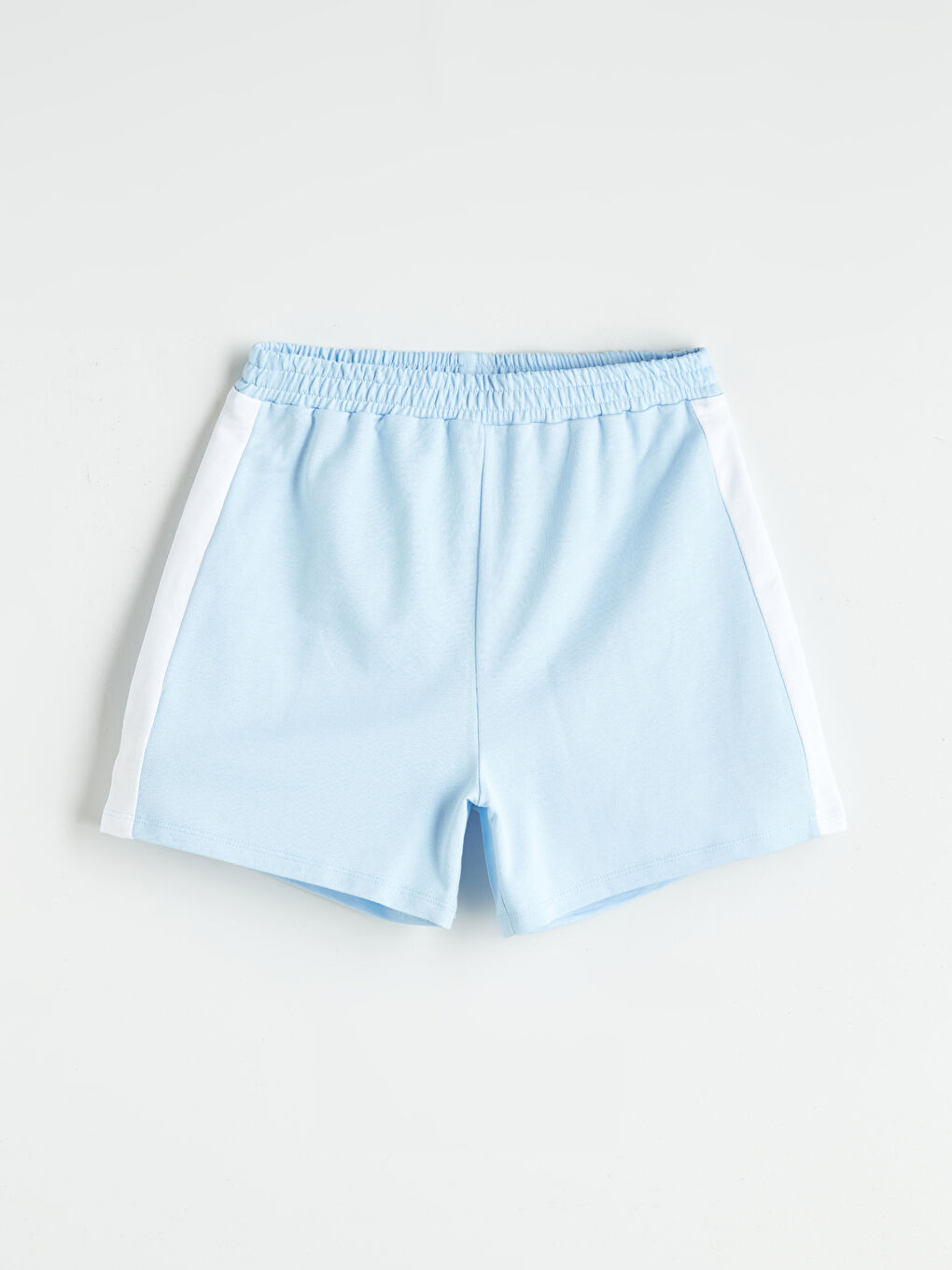 Lila Renk Bloklu Kız Çocuk Şort