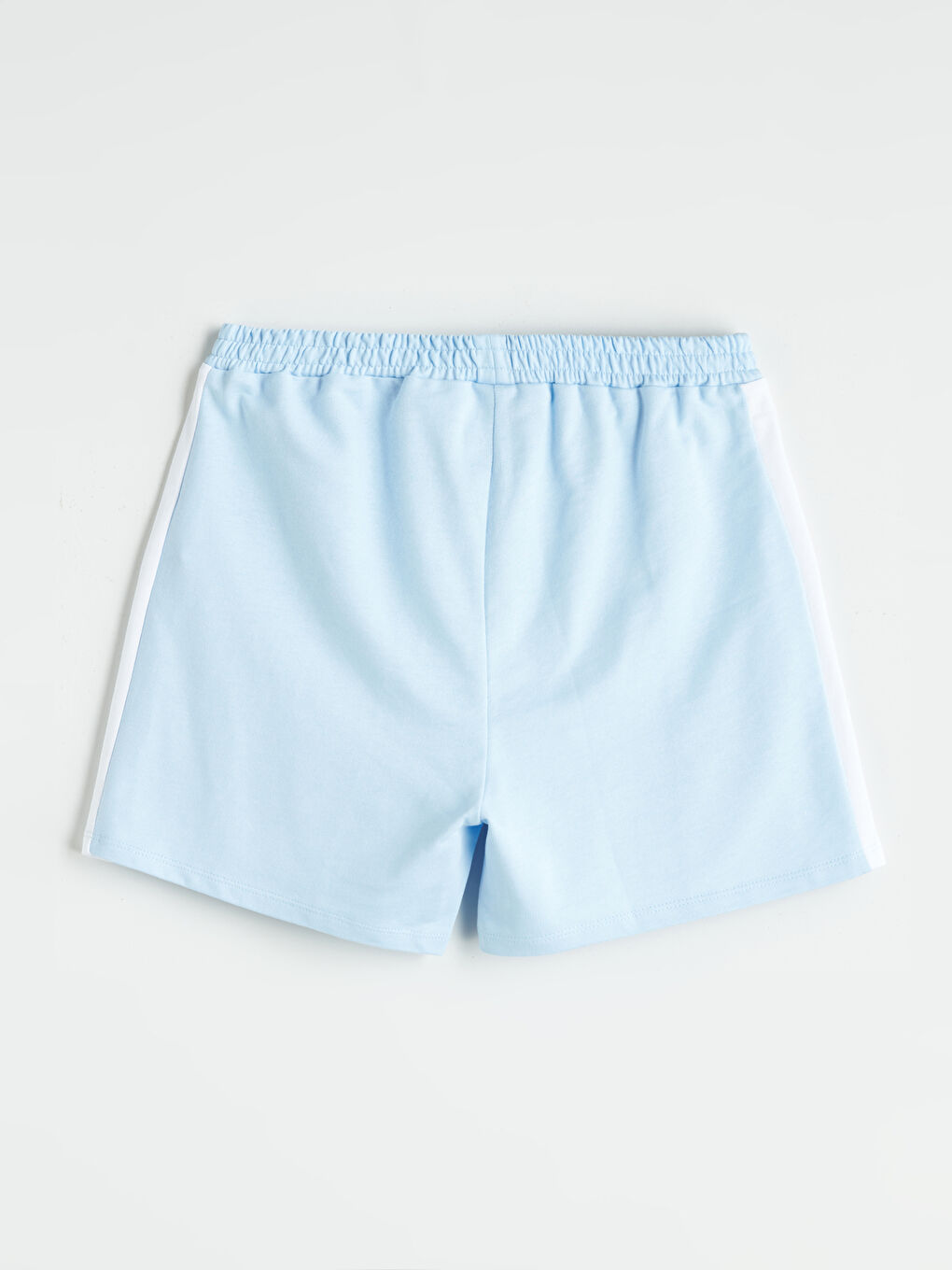 Lila Renk Bloklu Kız Çocuk Şort-1