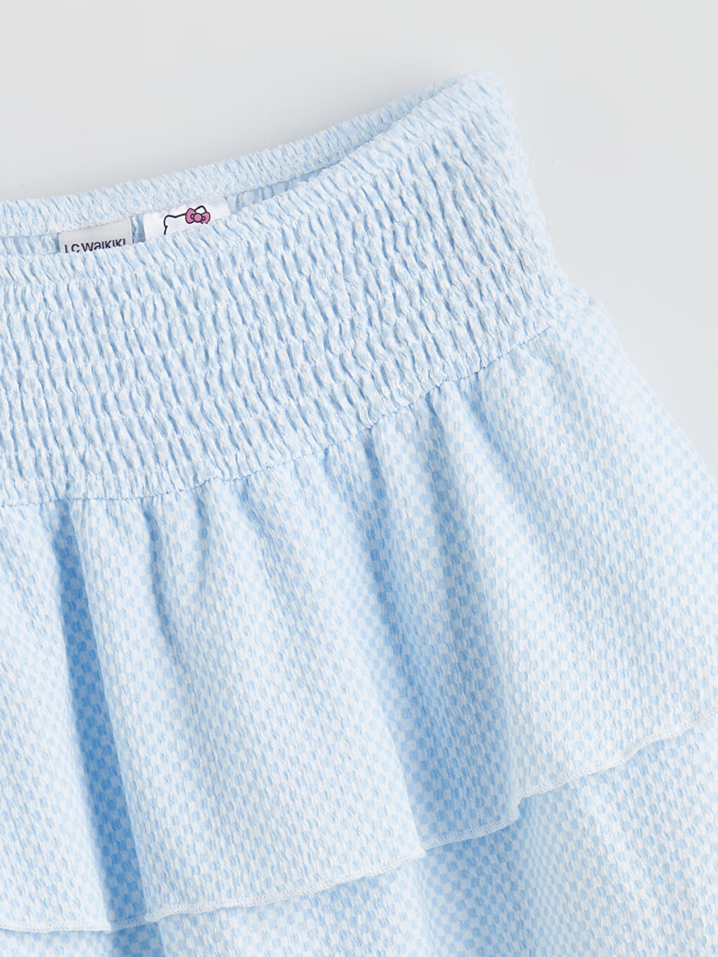 Lila Beli Lastikli Katkat Kız Çocuk Etek-1