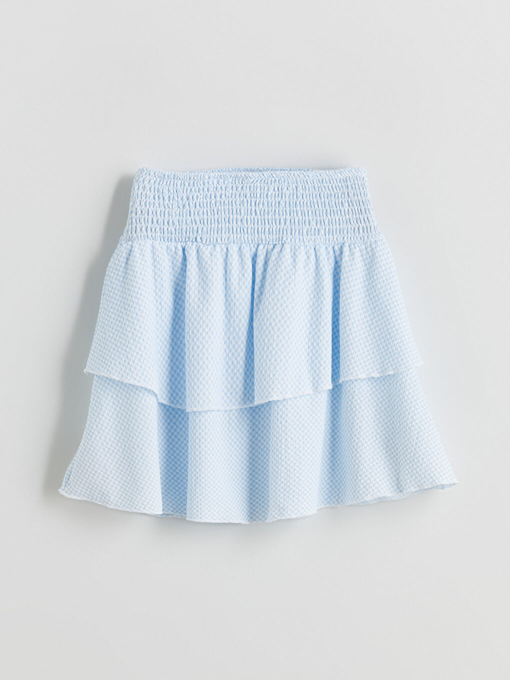 Lila Beli Lastikli Katkat Kız Çocuk Etek-2