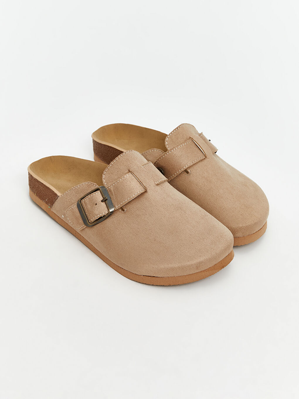 Kahverengi Süet Görünümlü Kız Çocuk Ev Terliği