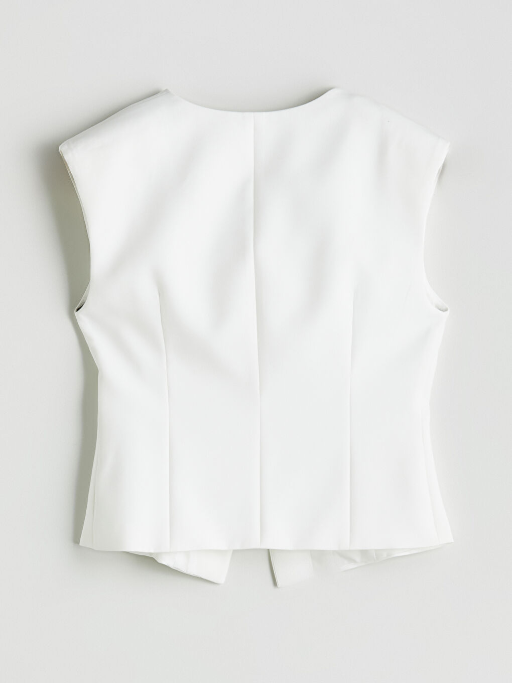 Woman ECRU Suit Waistcoat -S5PT59Z8-R9J