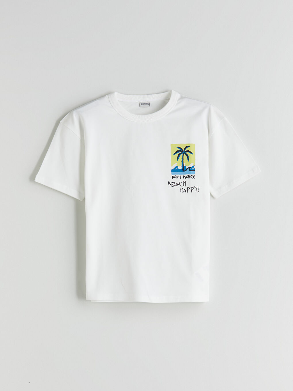 Sarı Bisiklet Yaka Erkek Çocuk Tişört-2