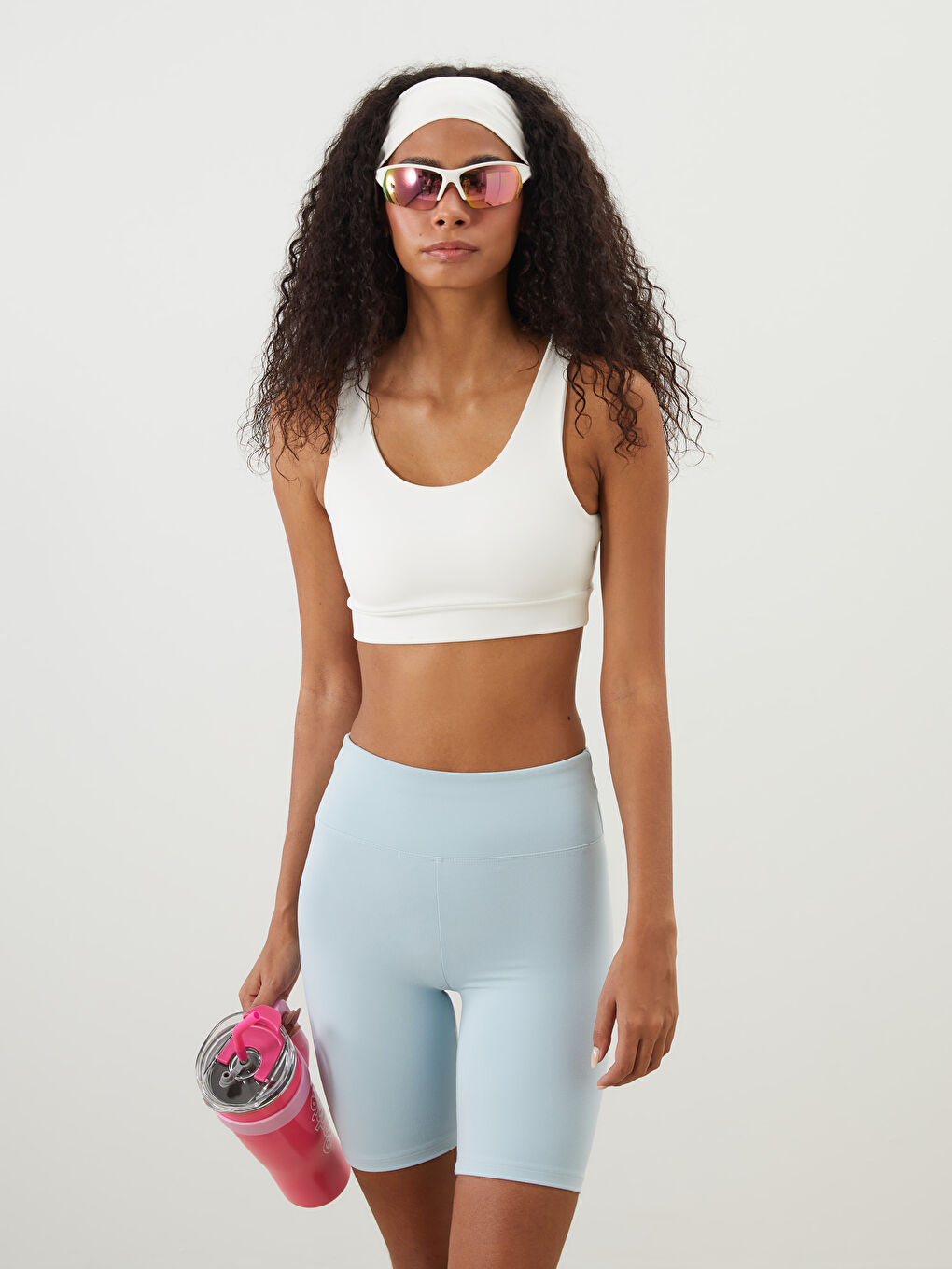 Beyaz Balensiz Dolgusuz Düz Spor Büstiyer