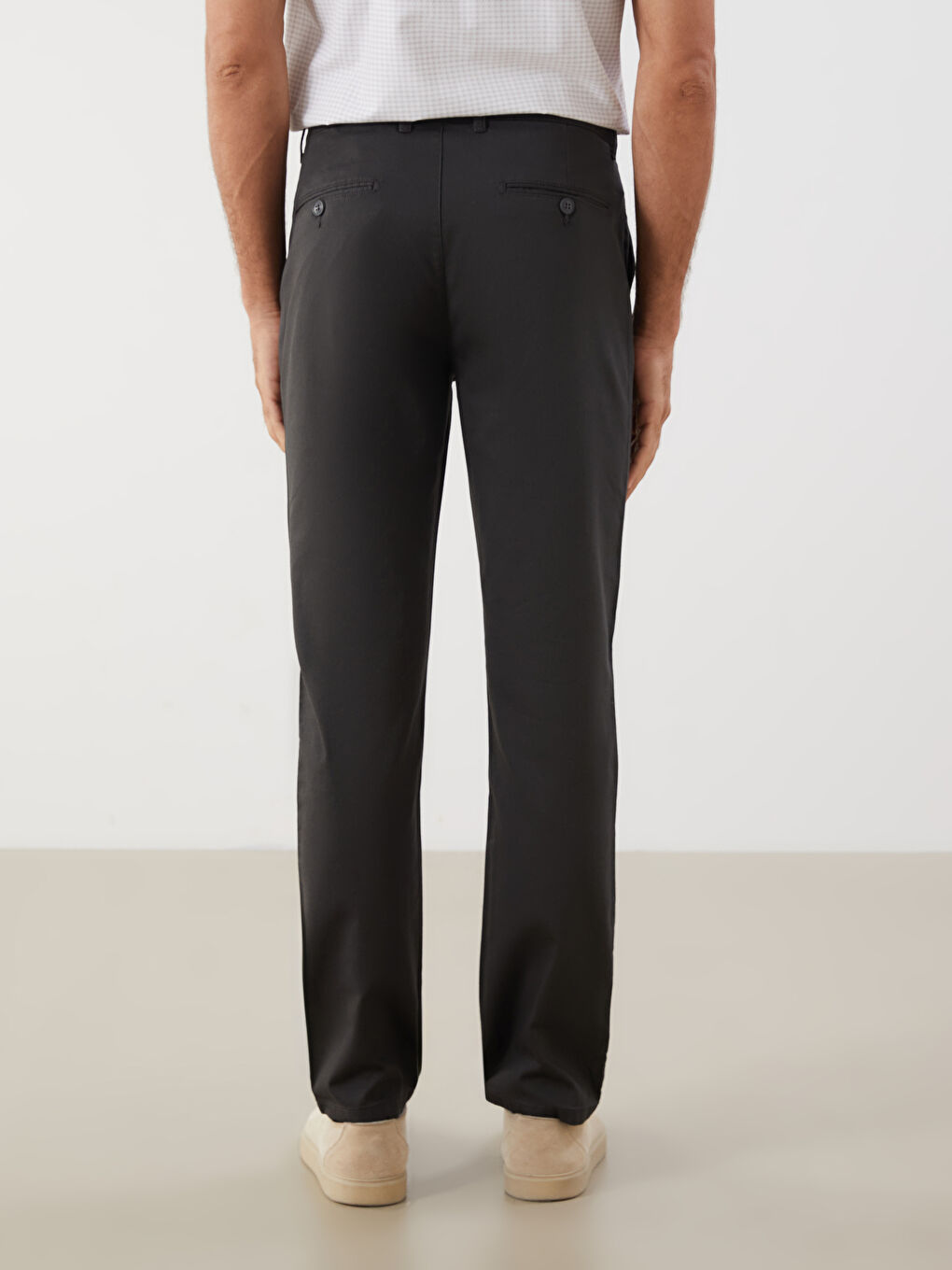 Standard Fit Gabardine Men's Chino Trousers -S5PT82Z8-FCW