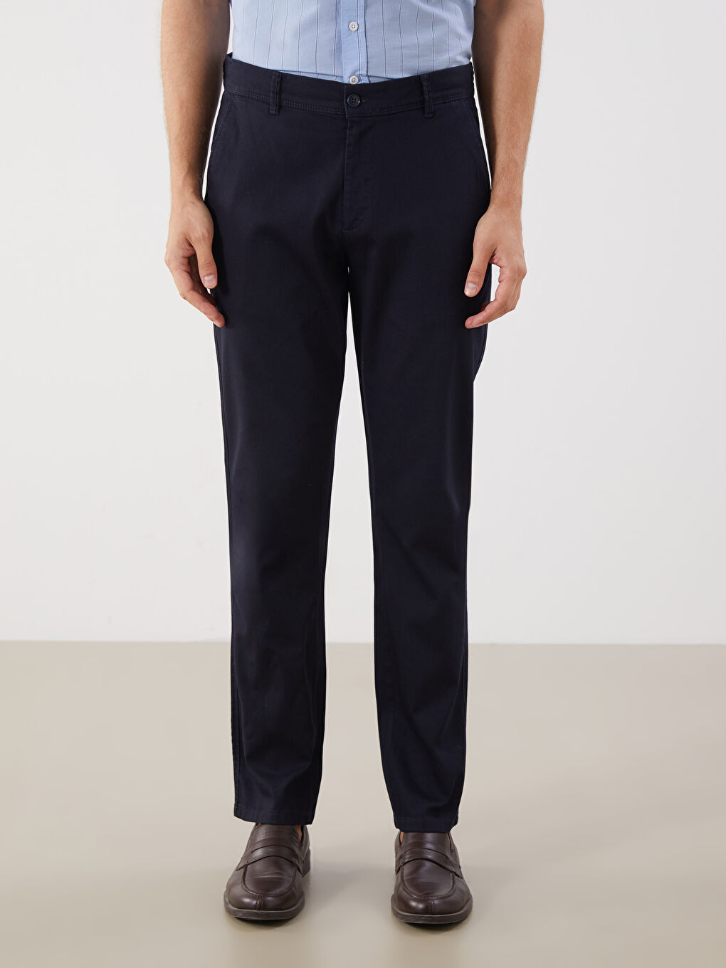 LCWAIKIKI Classic Standard Fit Gabardine Men's Chino Trousers -S5PT82Z8-KN7