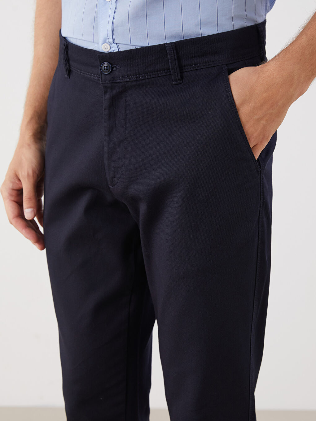 LCWAIKIKI Classic Standard Fit Gabardine Men's Chino Trousers -S5PT82Z8-KN7