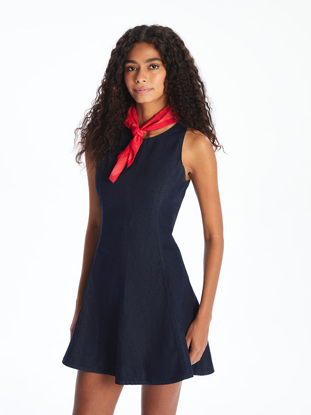 Woman INDIGO Denim Dress -S5PT95Z8-CS6