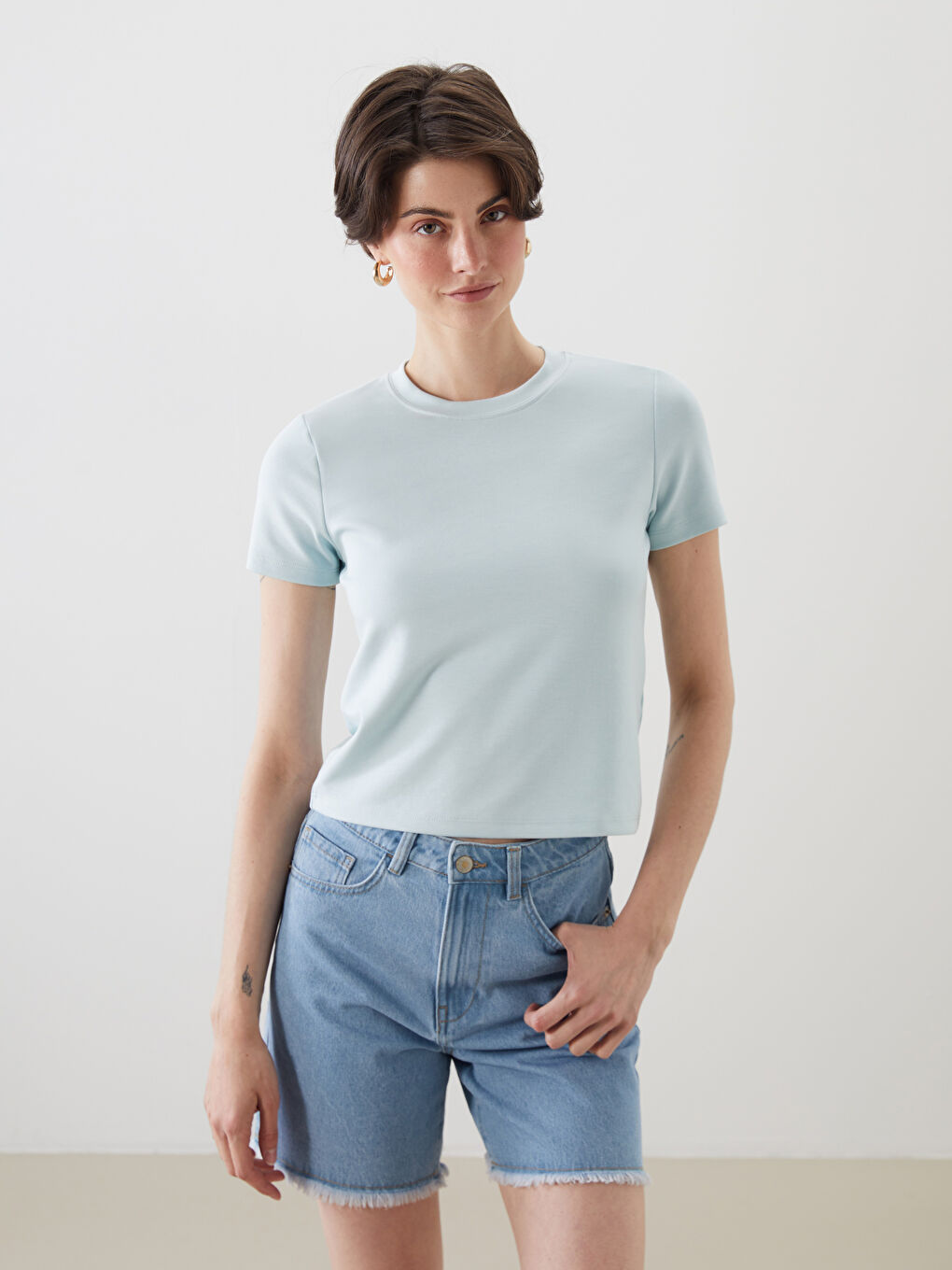 LCW Vision Crew Neck Women's T-Shirt -S5PU24Z8-FSL