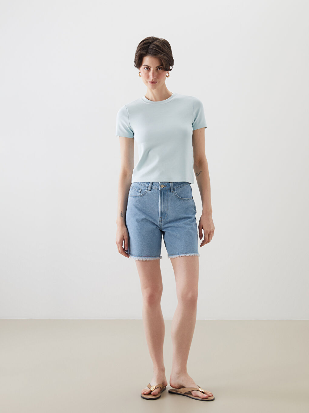 LCW Vision Crew Neck Women's T-Shirt -S5PU24Z8-FSL
