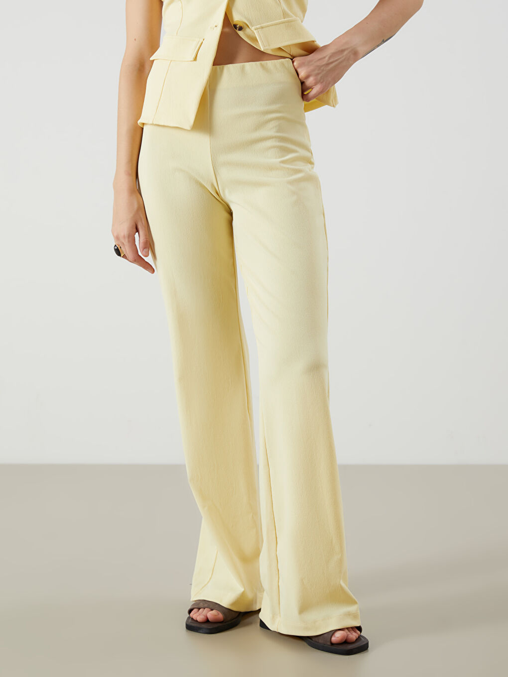 LCW Vision Elasticated Waist Women's Trousers -S5PU26Z8-FRS