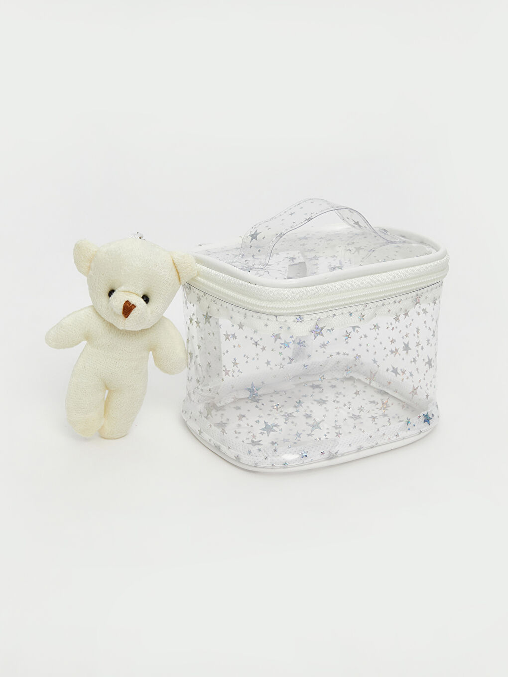 Karışık Peluş Oyuncaklı Şeffaf Çocuk El Çantası