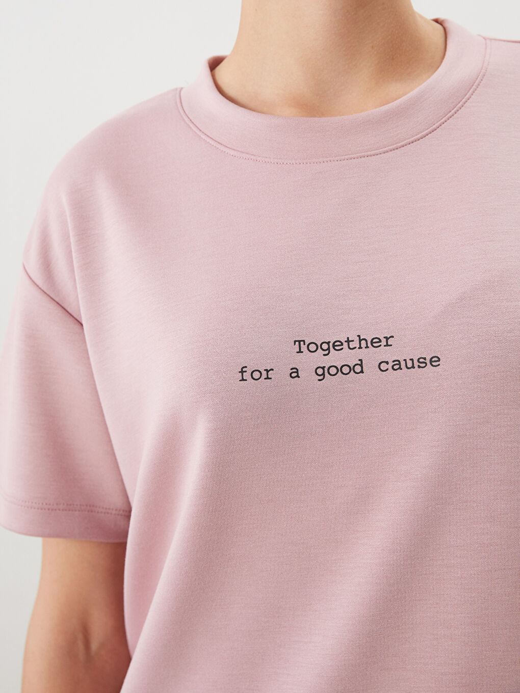 Crew Neck Printed Women's T-Shirt -S5PU46Z8-JH4