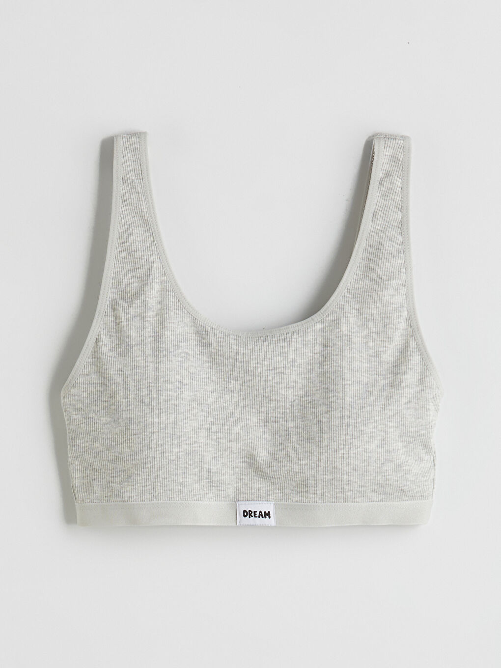 Gri Balensiz Dolgusuz Baskılı Büstiyer