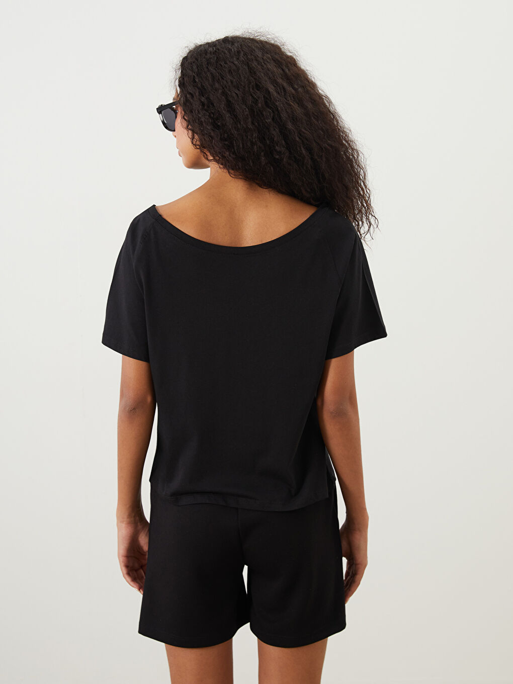 XSIDE ACTIVE Crew Neck Printed Crop Women's Sports T-Shirt -S5PU61Z8-CVL