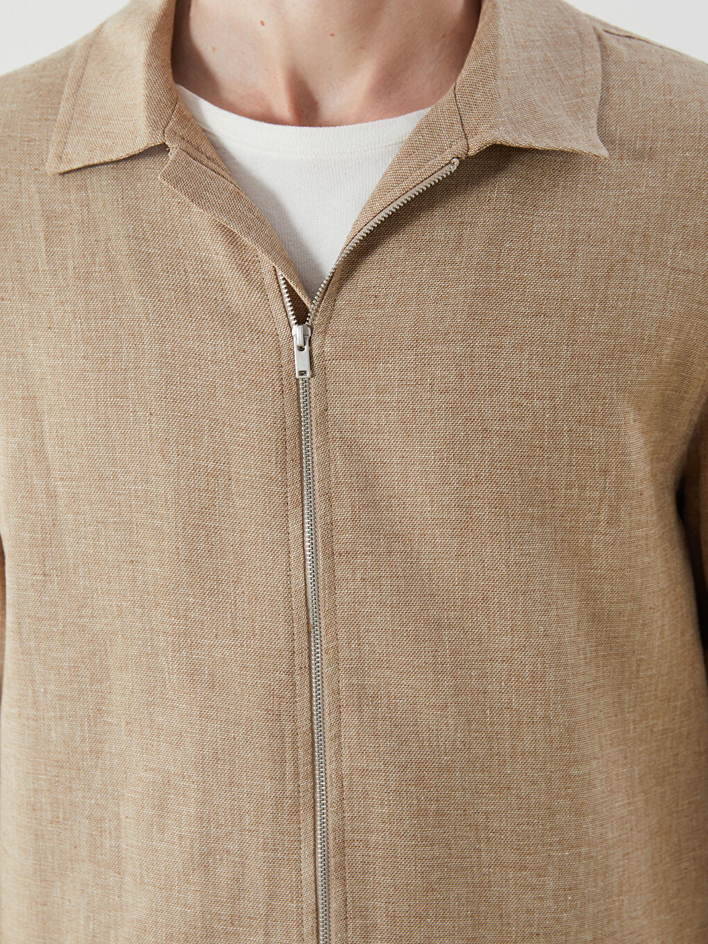 Regular Fit Jacket Neck Men's Coat -S5PU77Z8-DFV