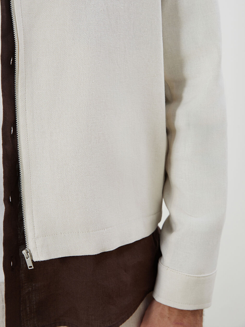 Regular Fit Jacket Neck Men's Coat-2