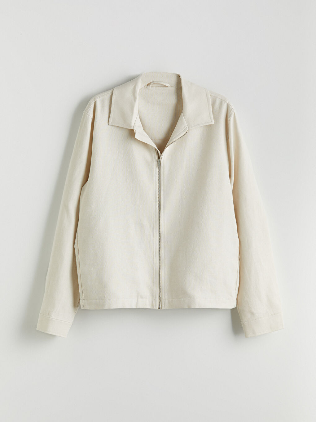 Regular Fit Jacket Neck Men's Coat-5