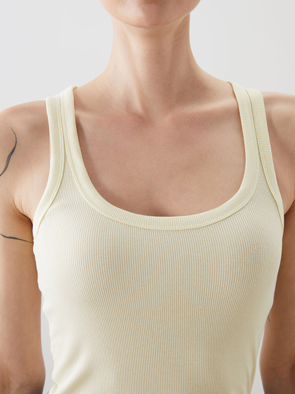 LCW Vision U Neck Women's Tank Top -S5PU79Z8-FDR