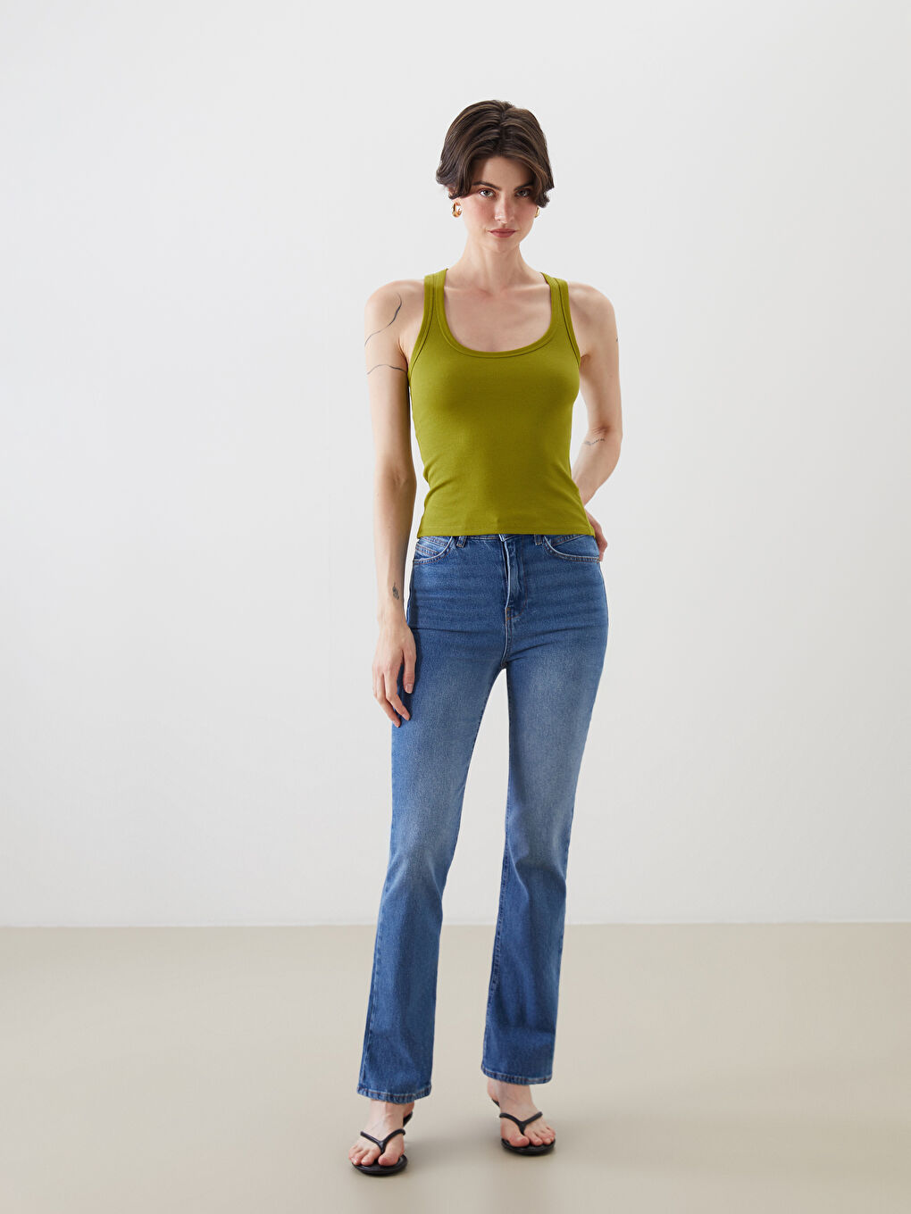 LCW Vision U Neck Women's Tank Top -S5PU79Z8-QZQ