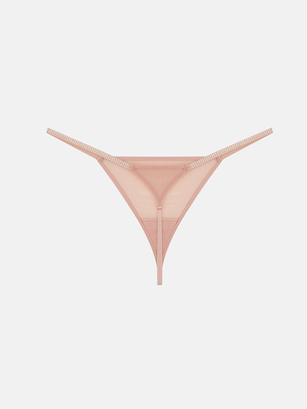 Pembe Düz Fantezi Tanga Külot-1