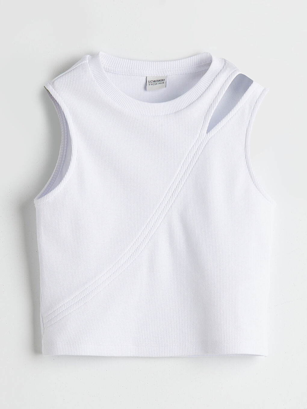 Crew Neck Girl's Crop Singlet -S5PU88Z4-R9J