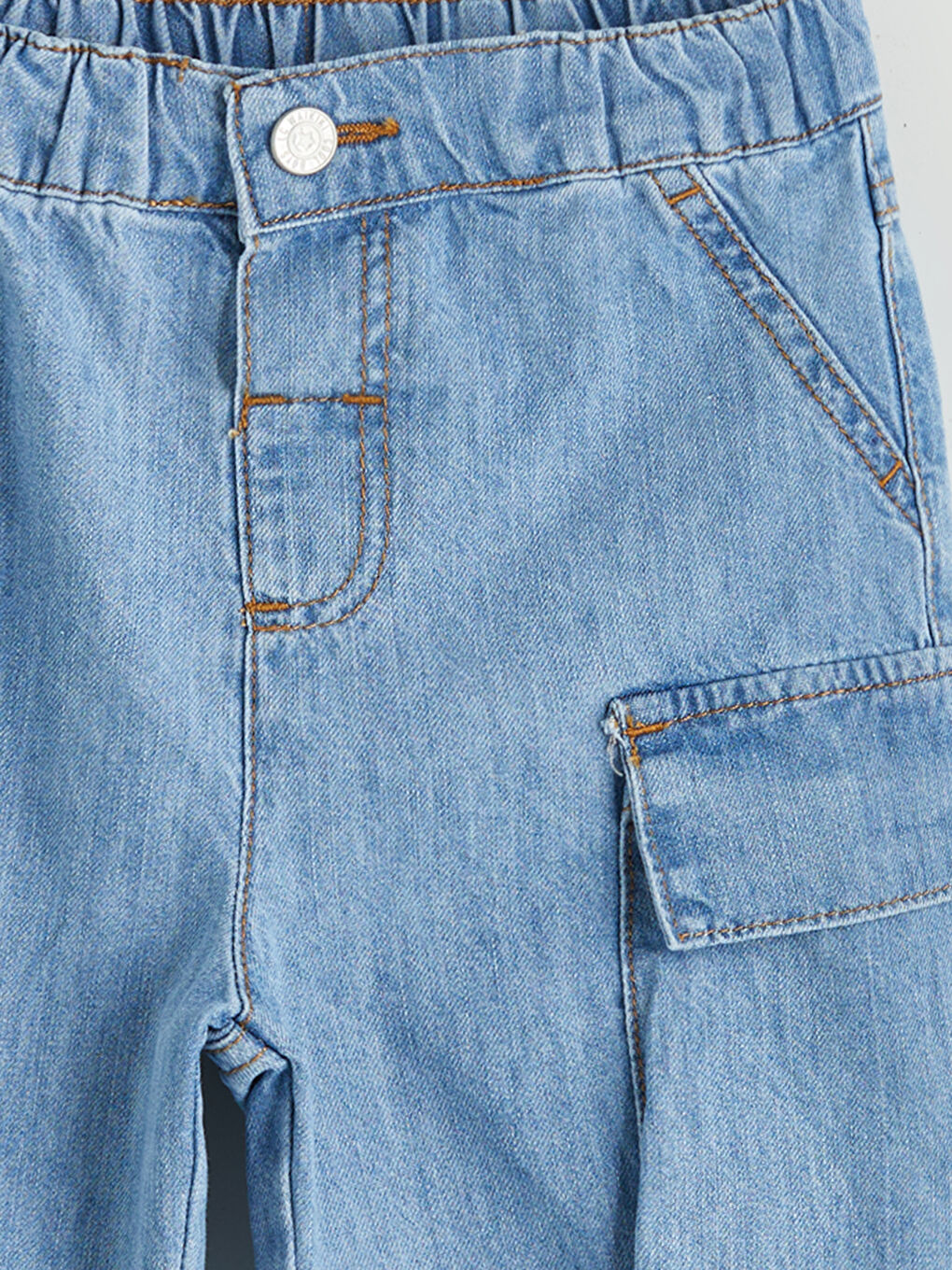 Elasticated Waist Basic Boys' Denim Shorts -S5PU98Z1-311