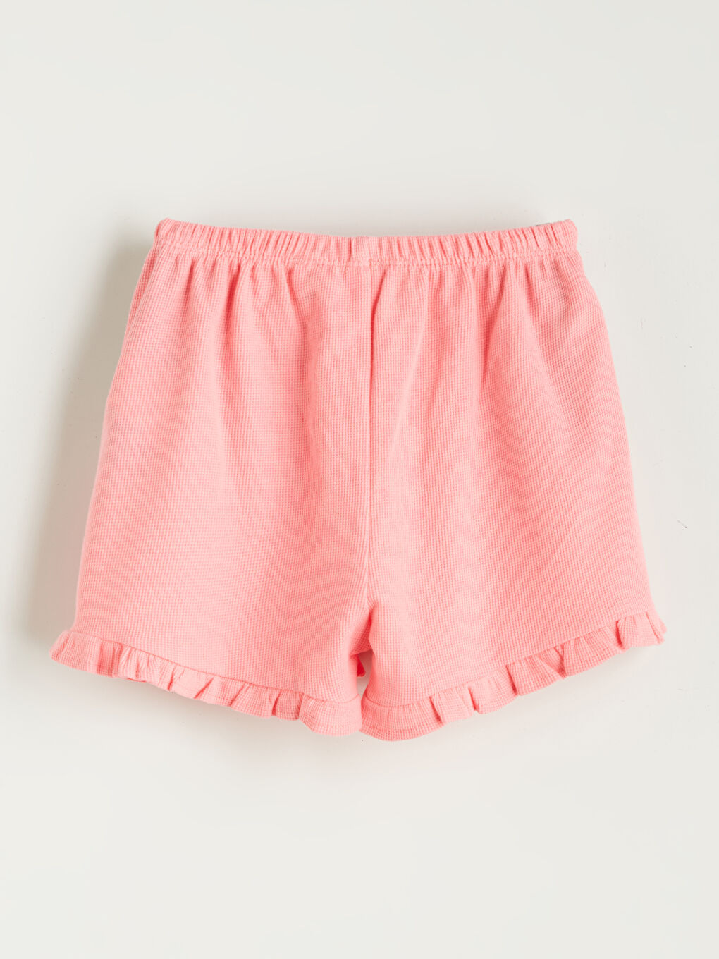 Pembe Fırfırlı Kız Bebek Şort-1