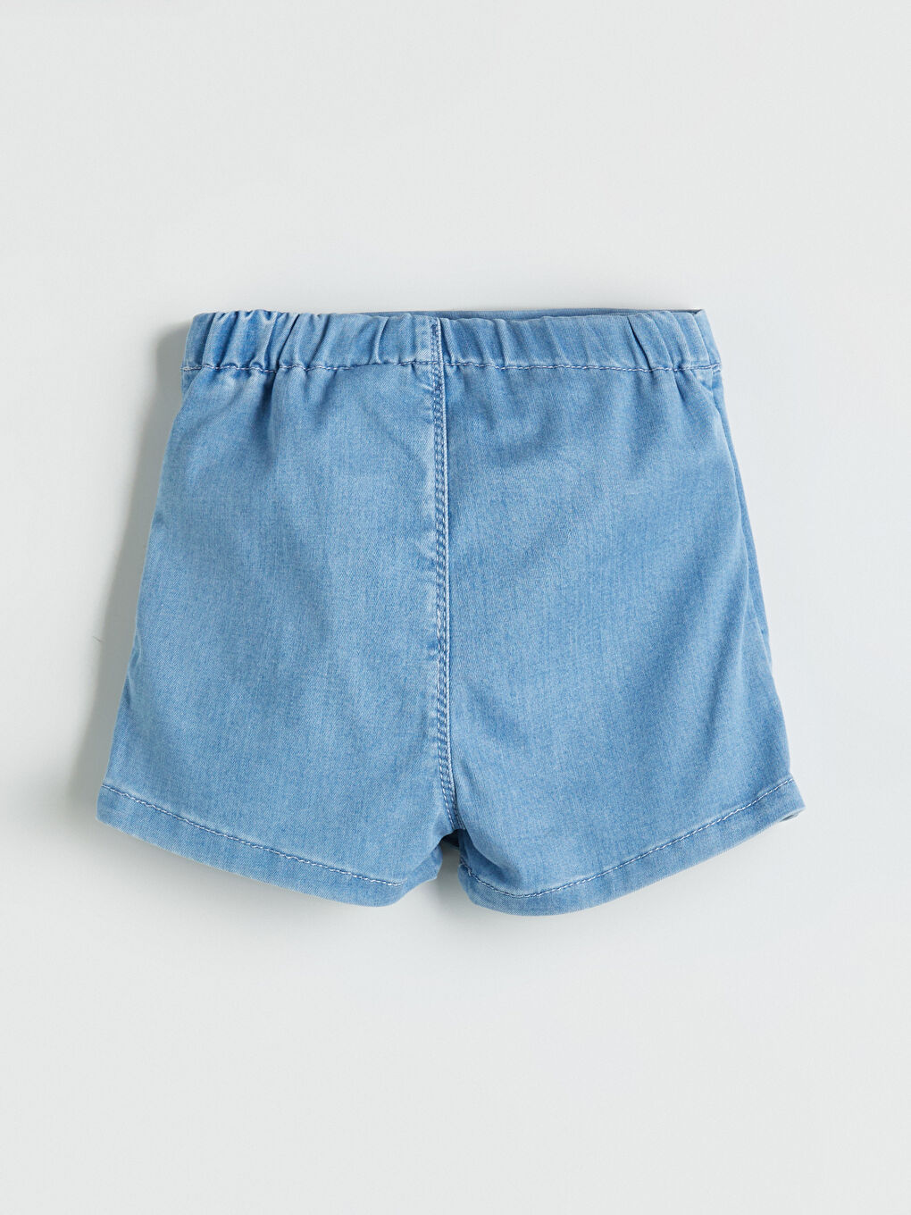 Mavi Kız Bebek Jean Şort Etek-1
