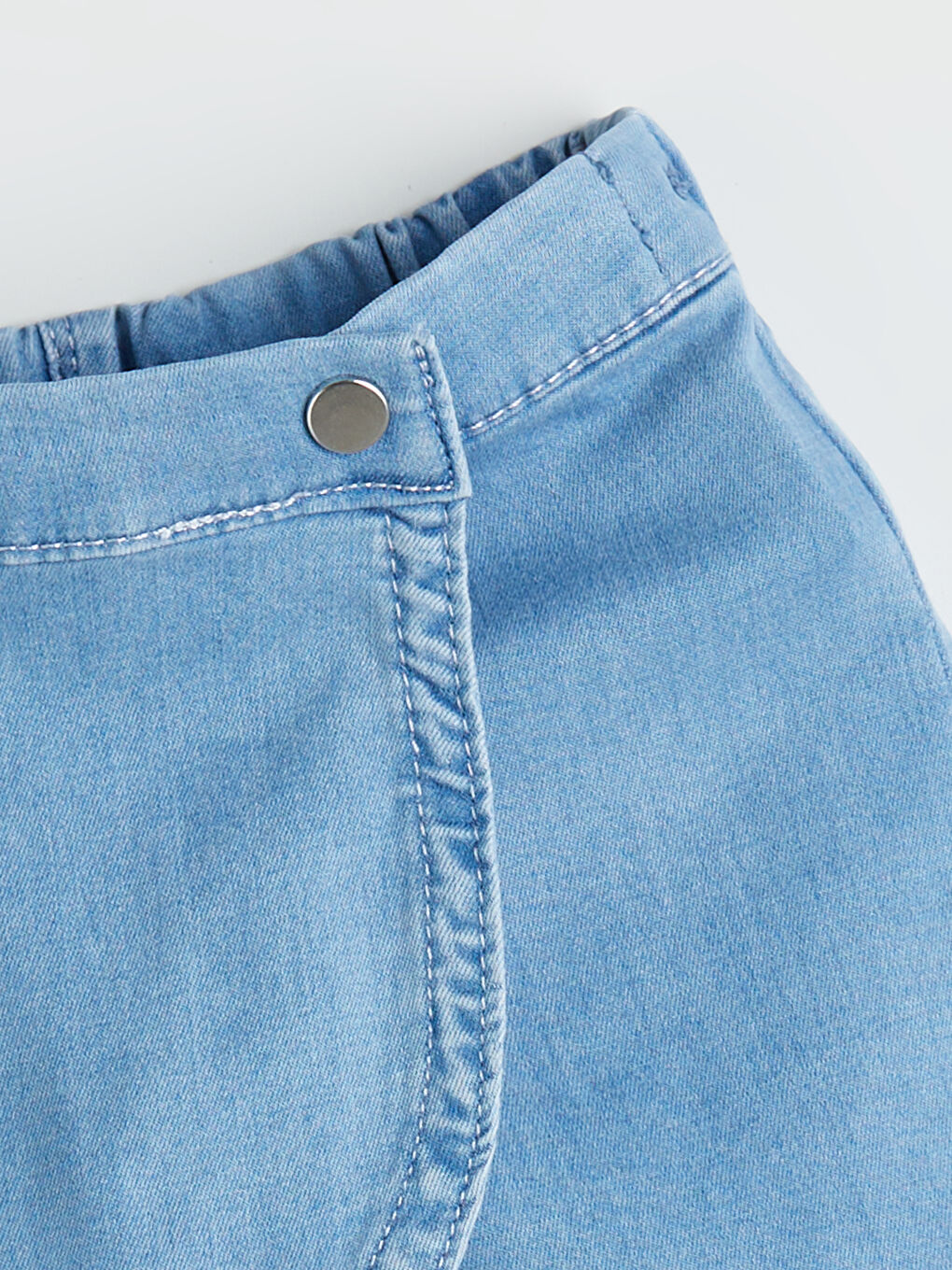 Mavi Kız Bebek Jean Şort Etek-2