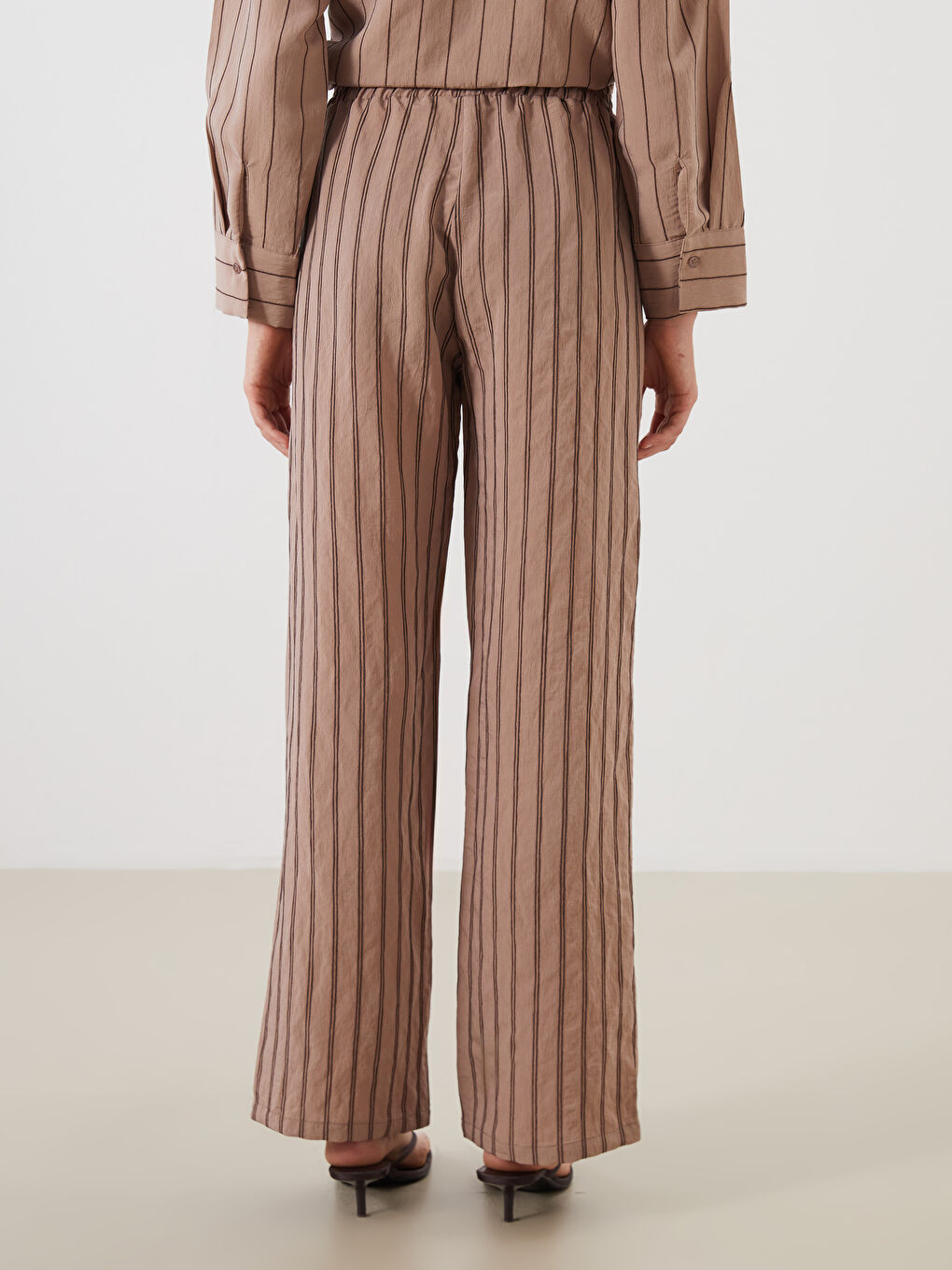 Elasticated Waist Modal Blend Women's Trousers -S5PV11Z8-LEV