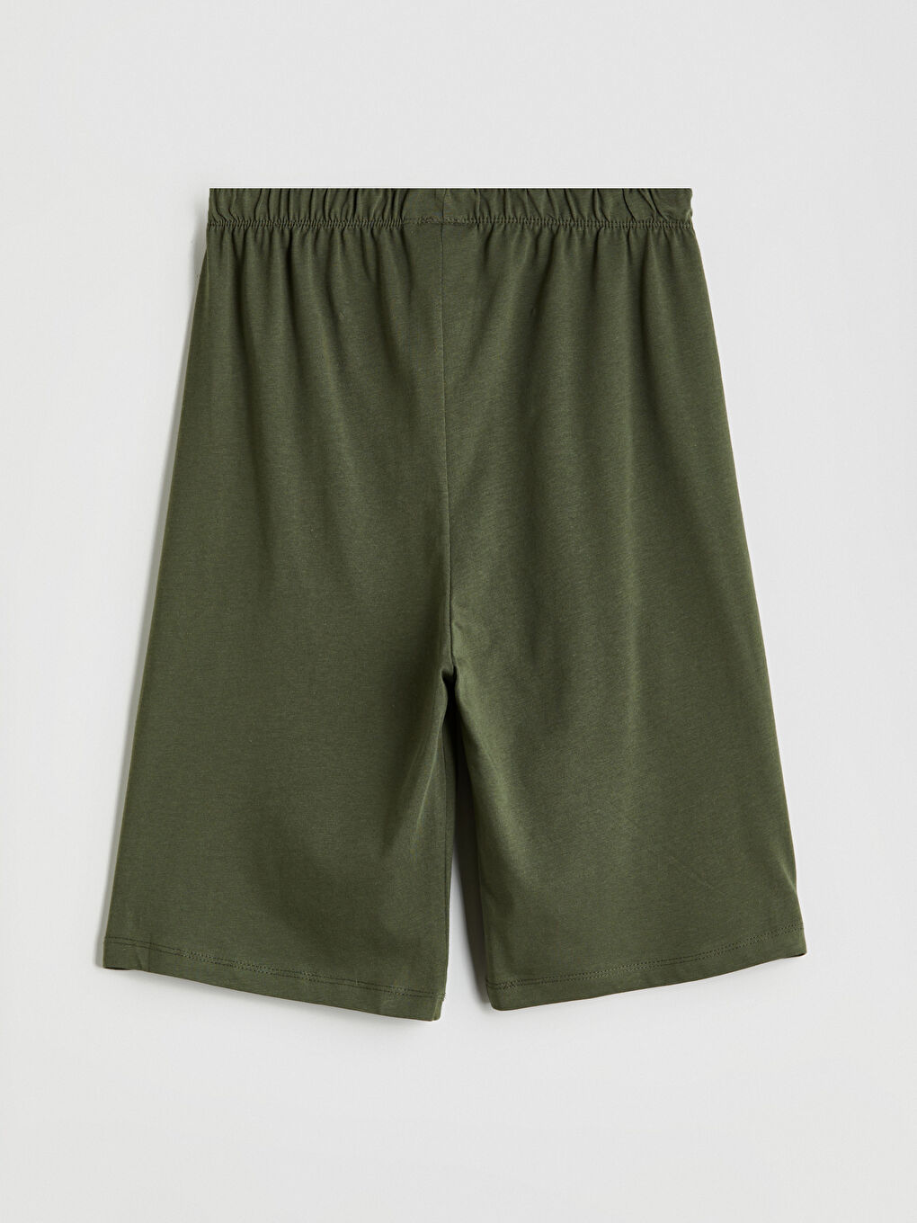 Haki Beli Lastikli Erkek Çocuk Pijama Şort-2