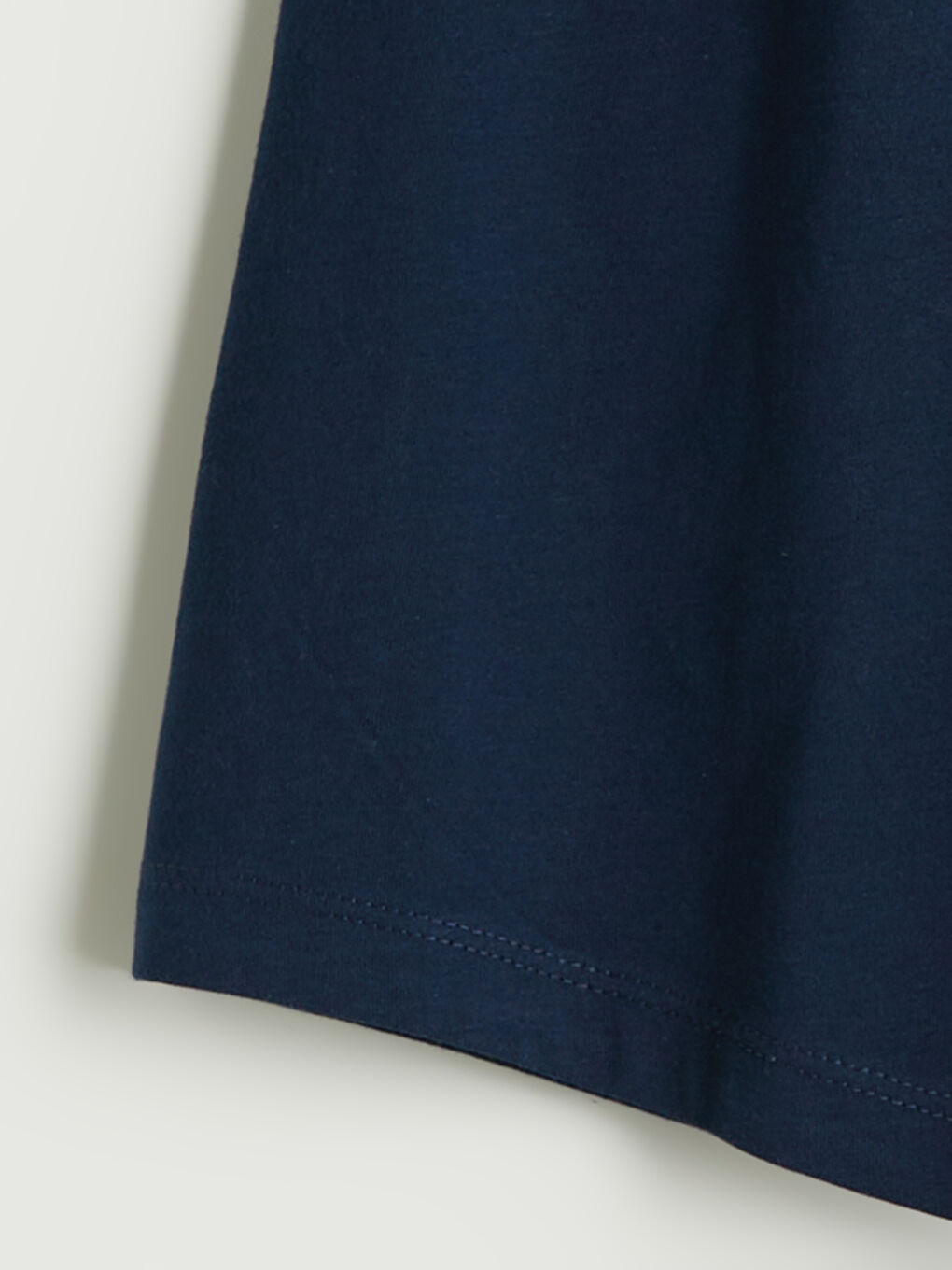 Lacivert Beli Lastikli Erkek Çocuk Pijama Şort-1