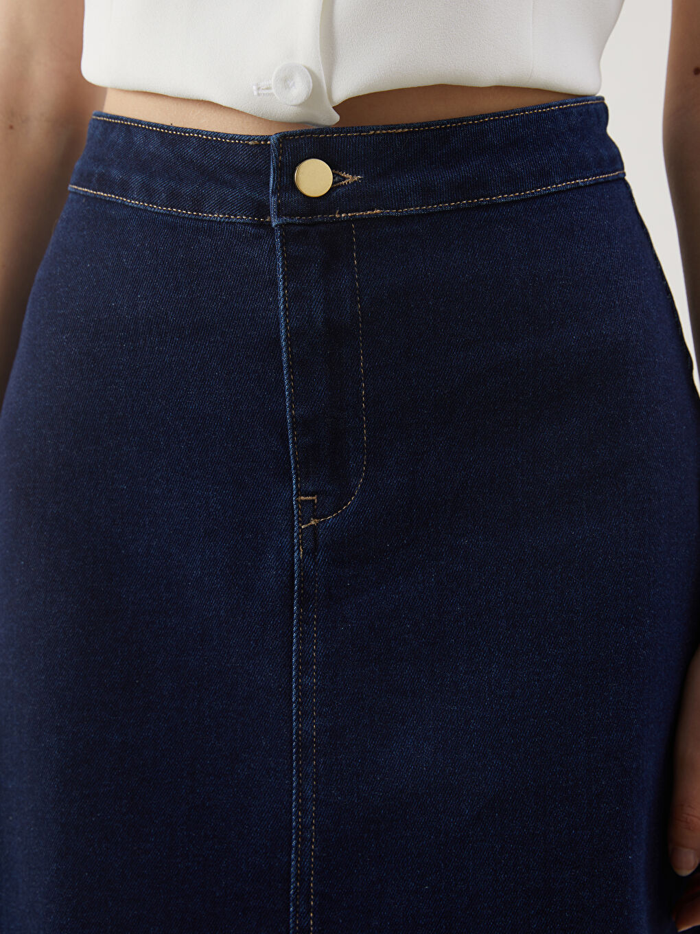 Woman NAVY Denim Skirt -S5PV80Z8-YZA