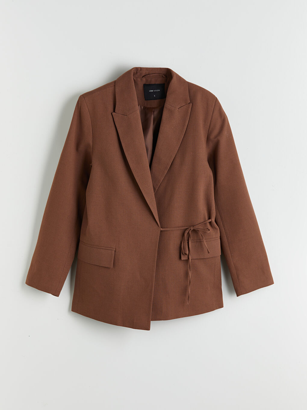 Linen Blend Women Blazer Jacket -S5PV93Z8-CT9