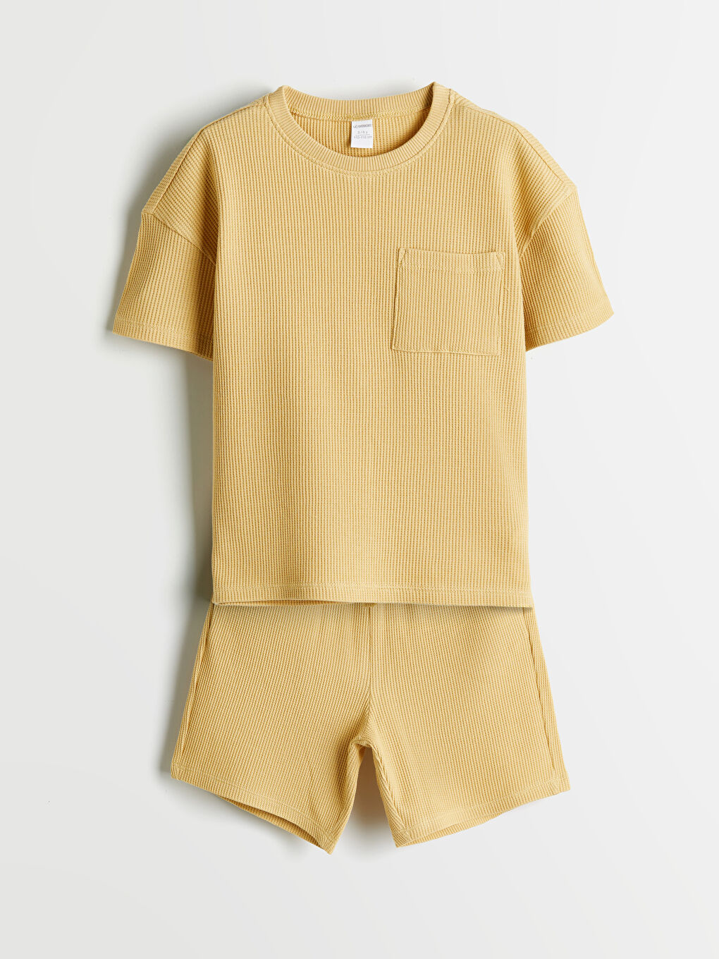 Bej Beli Lastikli Erkek Çocuk Şort