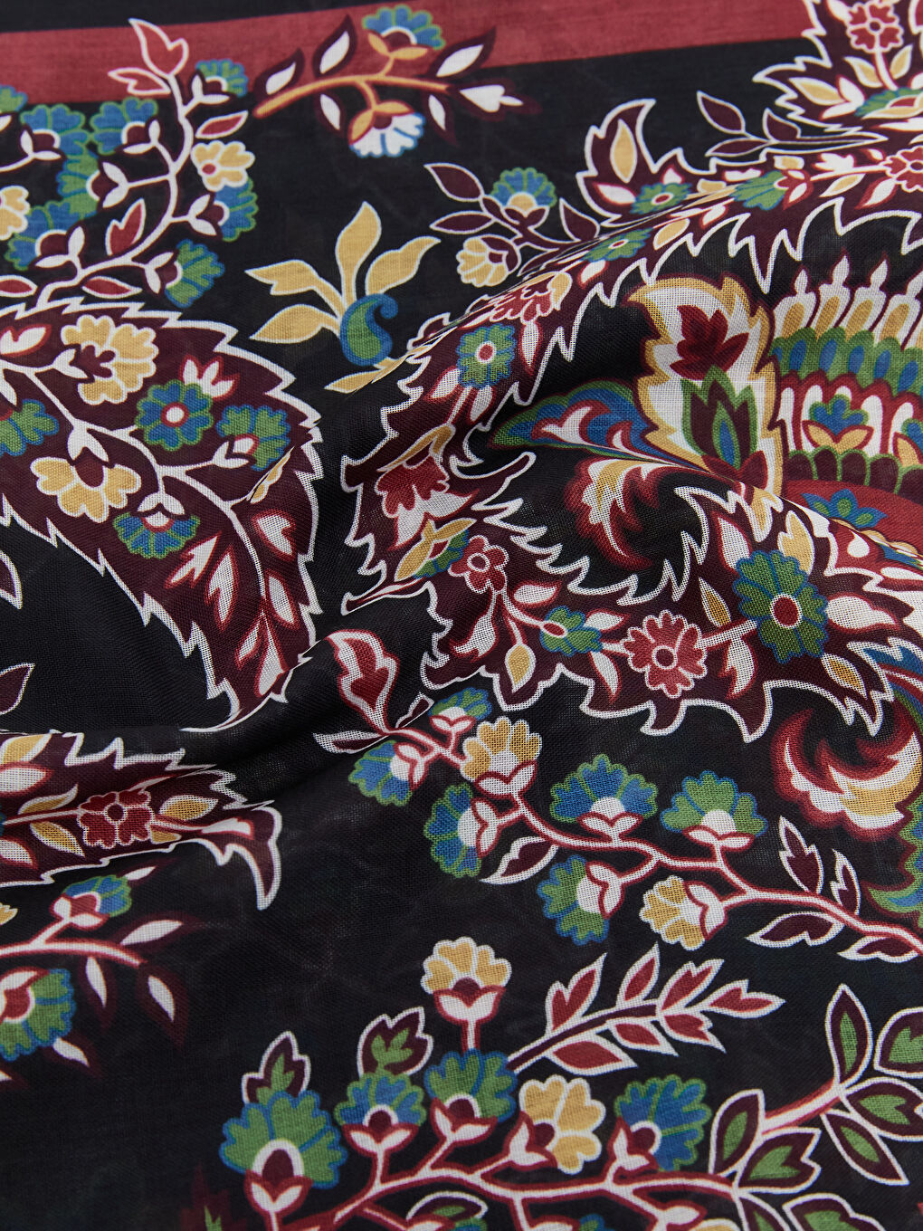 Patterned Women's Scarf -S5PY20Z8-LQV