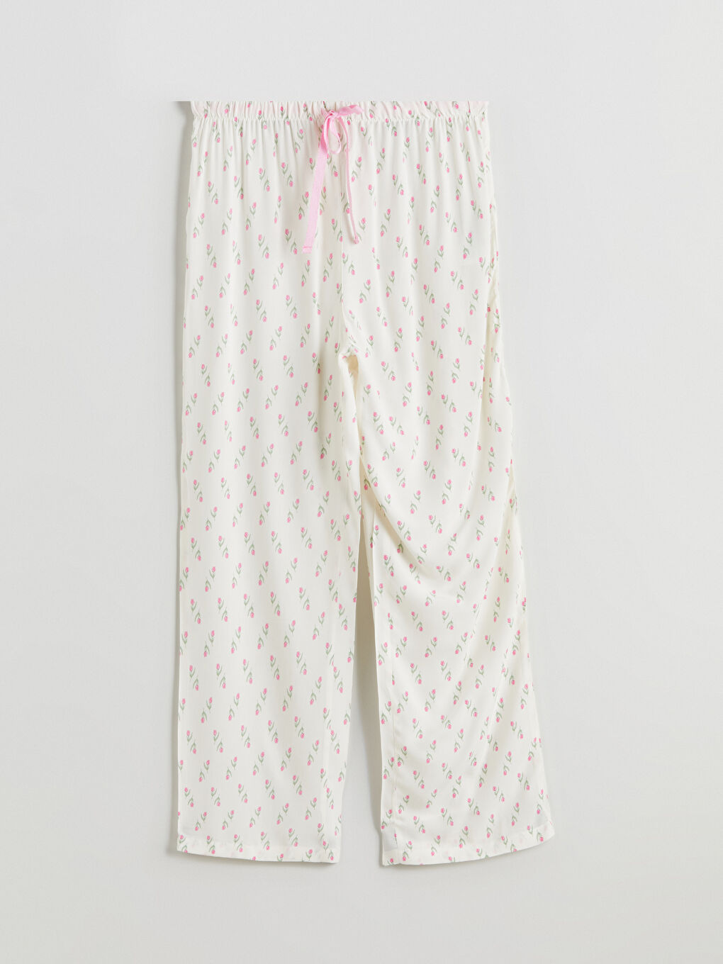 Crew Neck Embroidered Women's Pyjama Set -S5PY30Z8-LRA