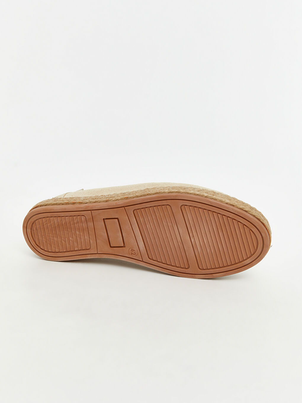 Once Bej Hasır Tabanlı Erkek Espadril Ayakkabı - 3
