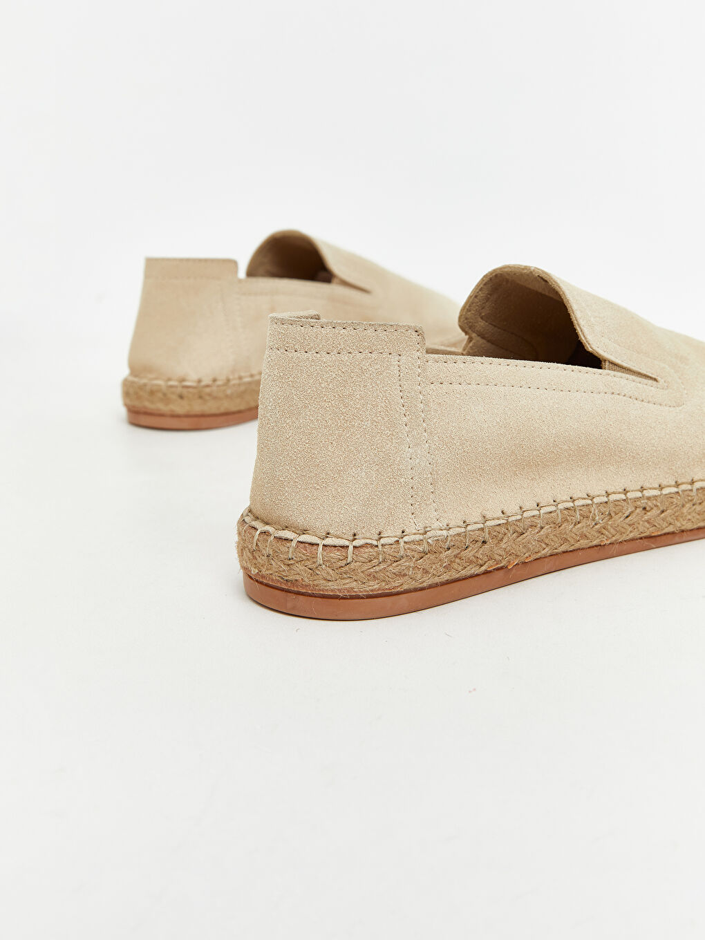 Once Bej Hasır Tabanlı Erkek Espadril Ayakkabı - 4