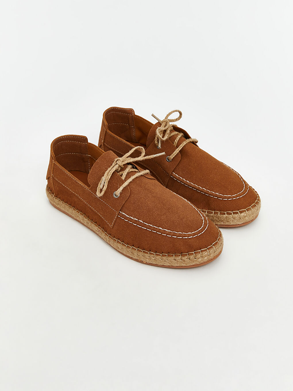 Bej Hasır Tabanlı Erkek Espadril Ayakkabı
