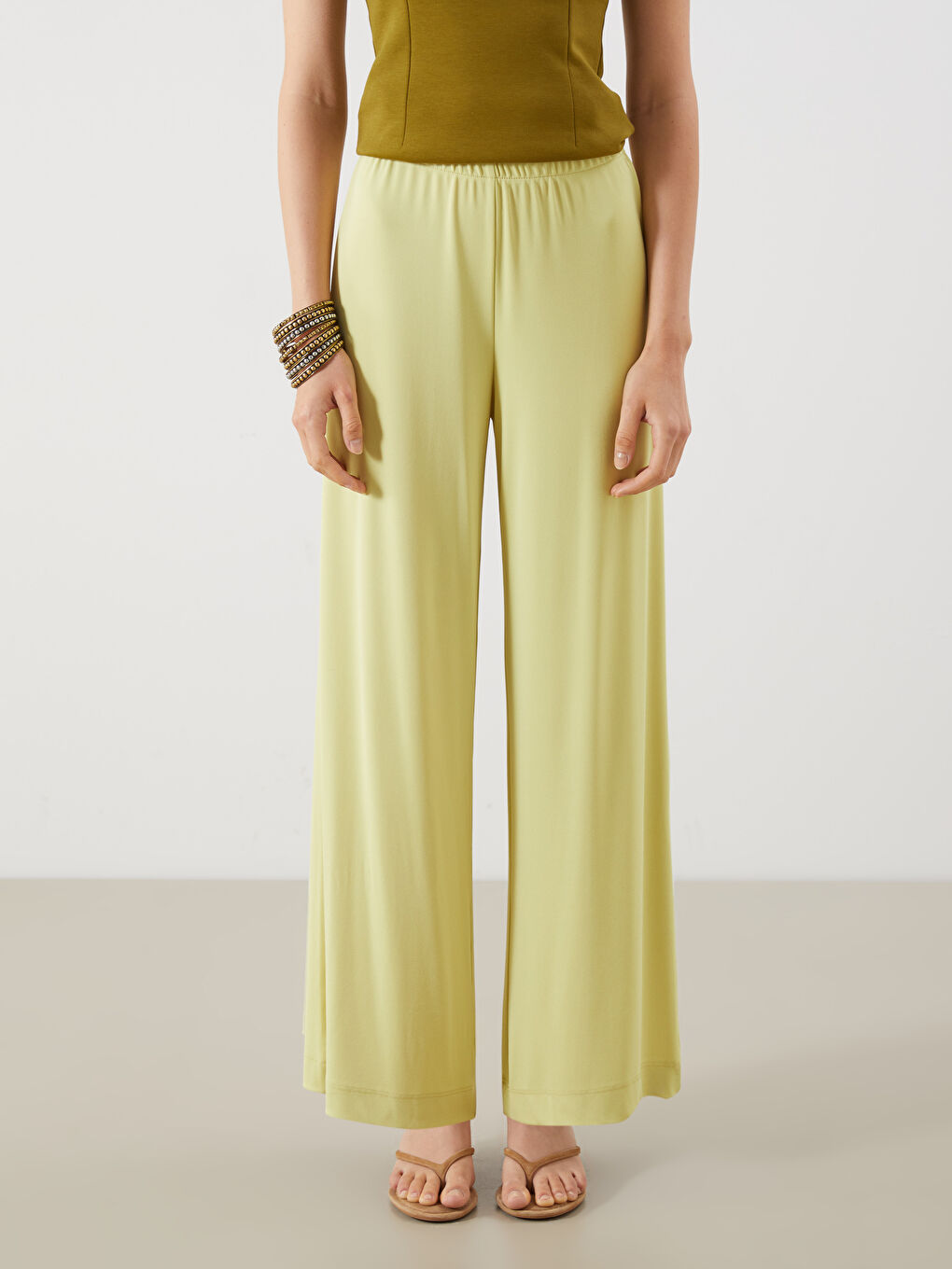 LCW Vision Elasticated Waist Women's Trousers -S5PY40Z8-FKB