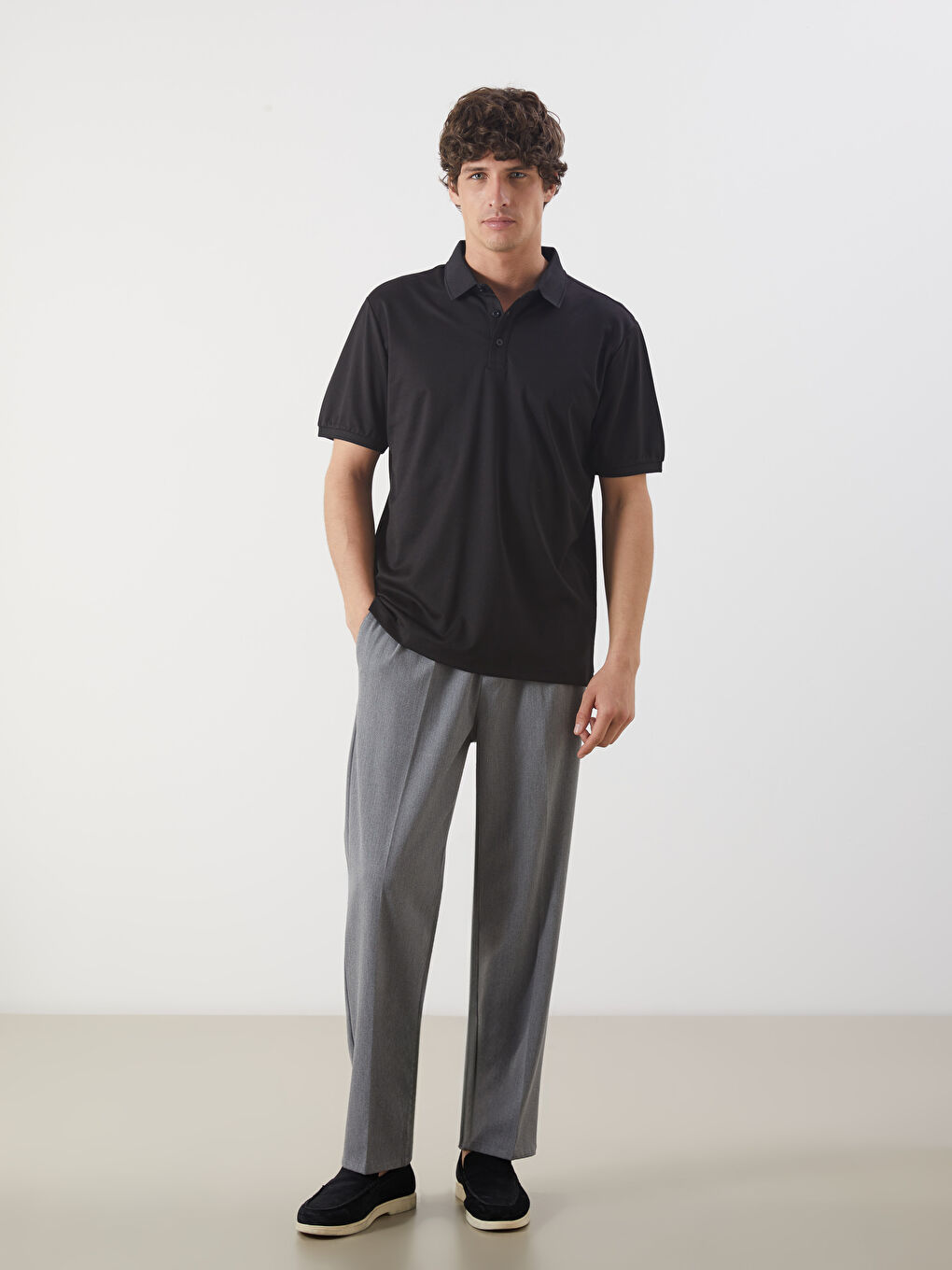 Polo Neck Pique Men's T-Shirt -S5PY42Z8-CVL