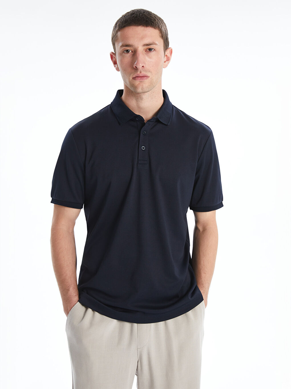 LCW Vision Polo Neck Pique Men's T-Shirt -S5PY42Z8-RFH
