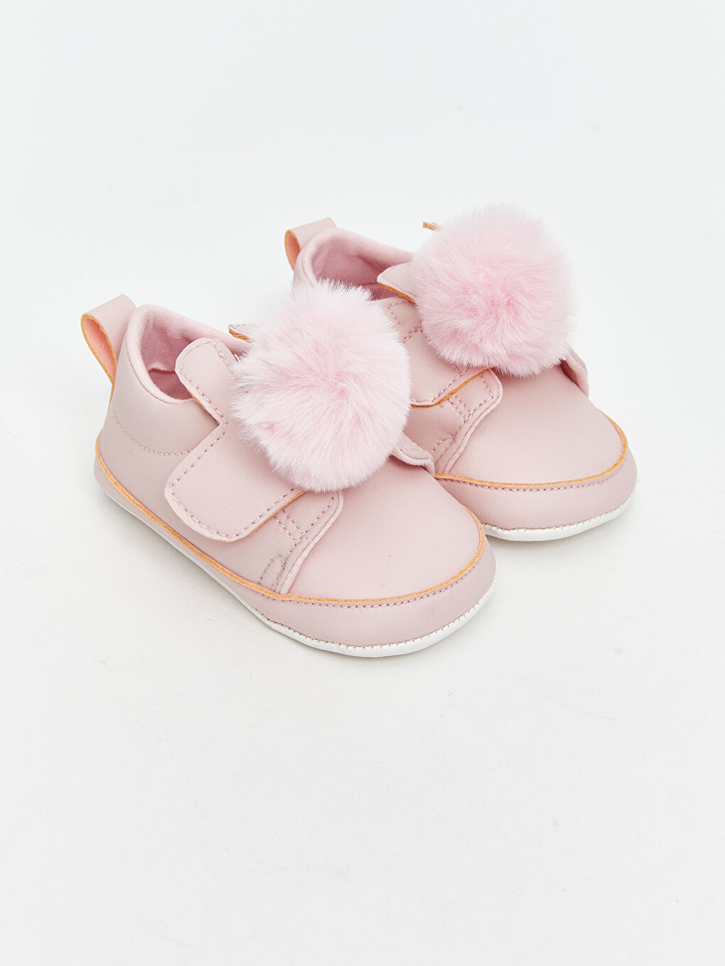 Pembe Cırt Cırtlı Kız Bebek Yürüme Öncesi Ayakkabı