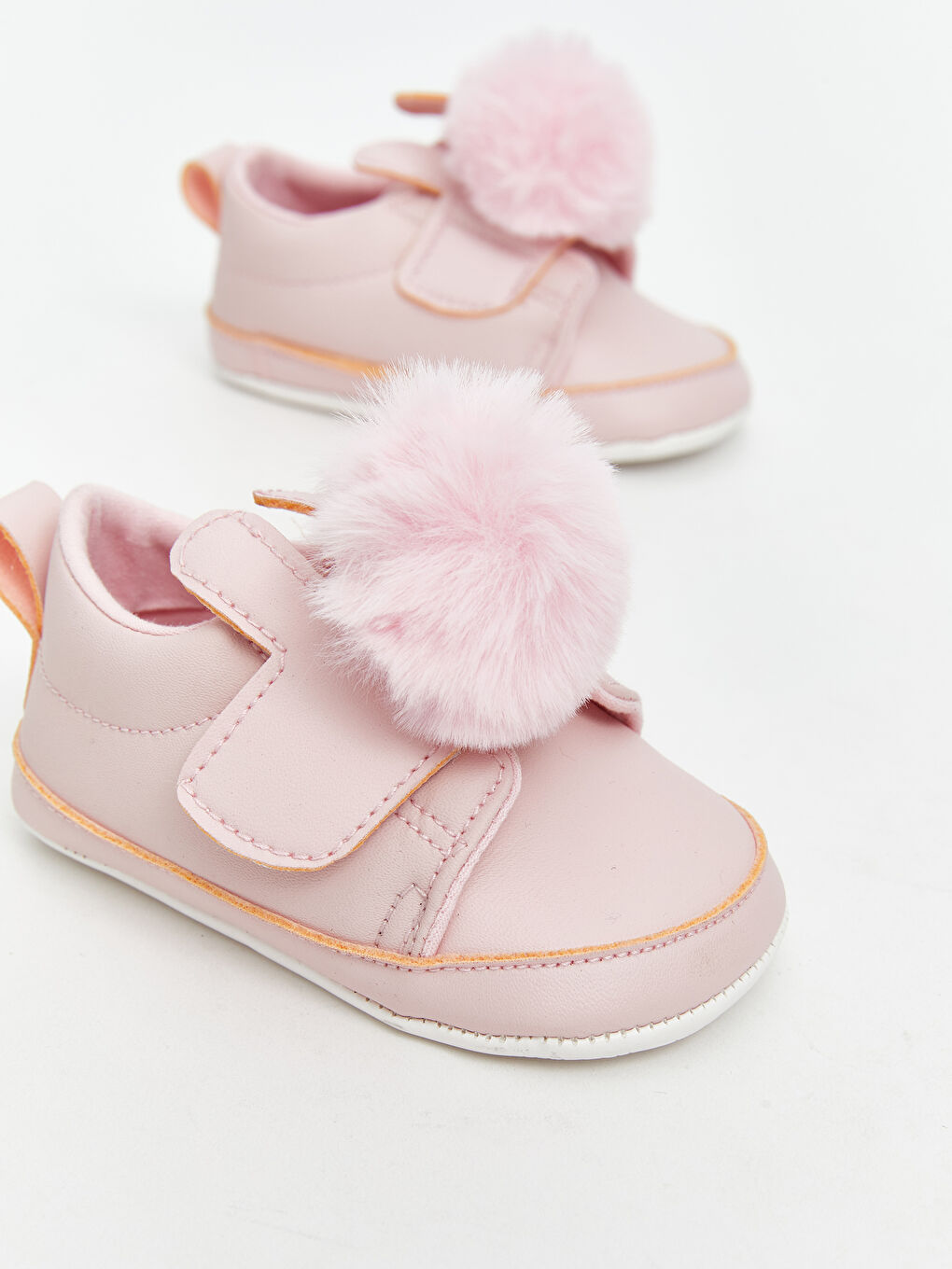 Pembe Cırt Cırtlı Kız Bebek Yürüme Öncesi Ayakkabı-2